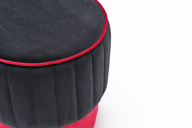 Pouf in tessuto Rose Antracite (5)