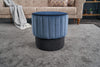Pouf in tessuto Rose Blu