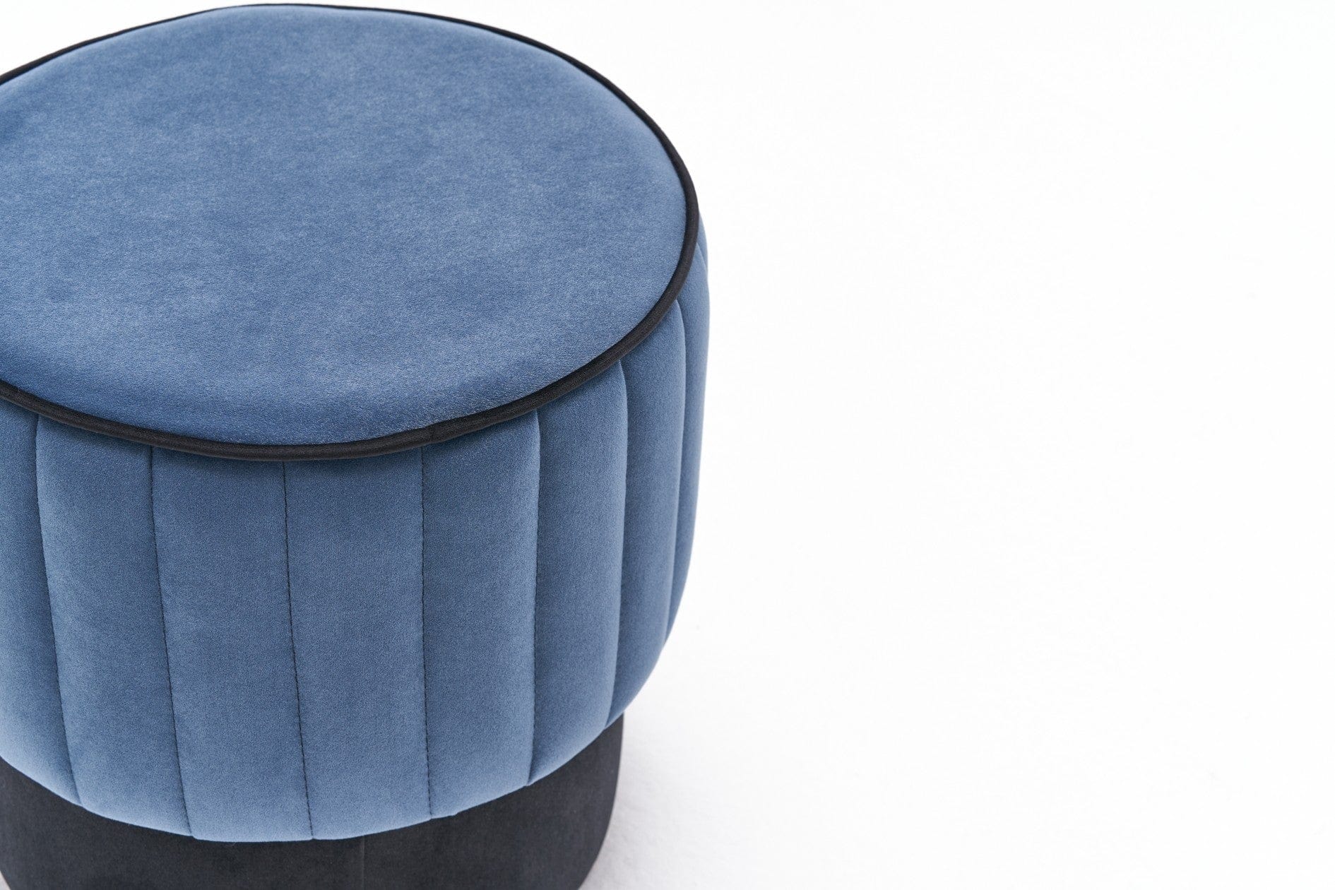 Pouf in tessuto Rose Blu (6)