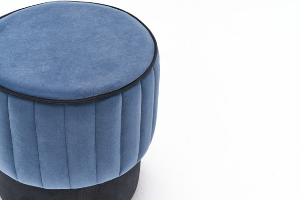 Pouf in tessuto Rose Blu (6)