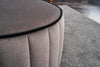 Pouf in tessuto Rose Grigio (1)