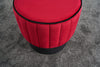 Pouf in tessuto Rose Rosso (3)