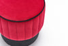 Pouf in tessuto Rose Rosso (6)