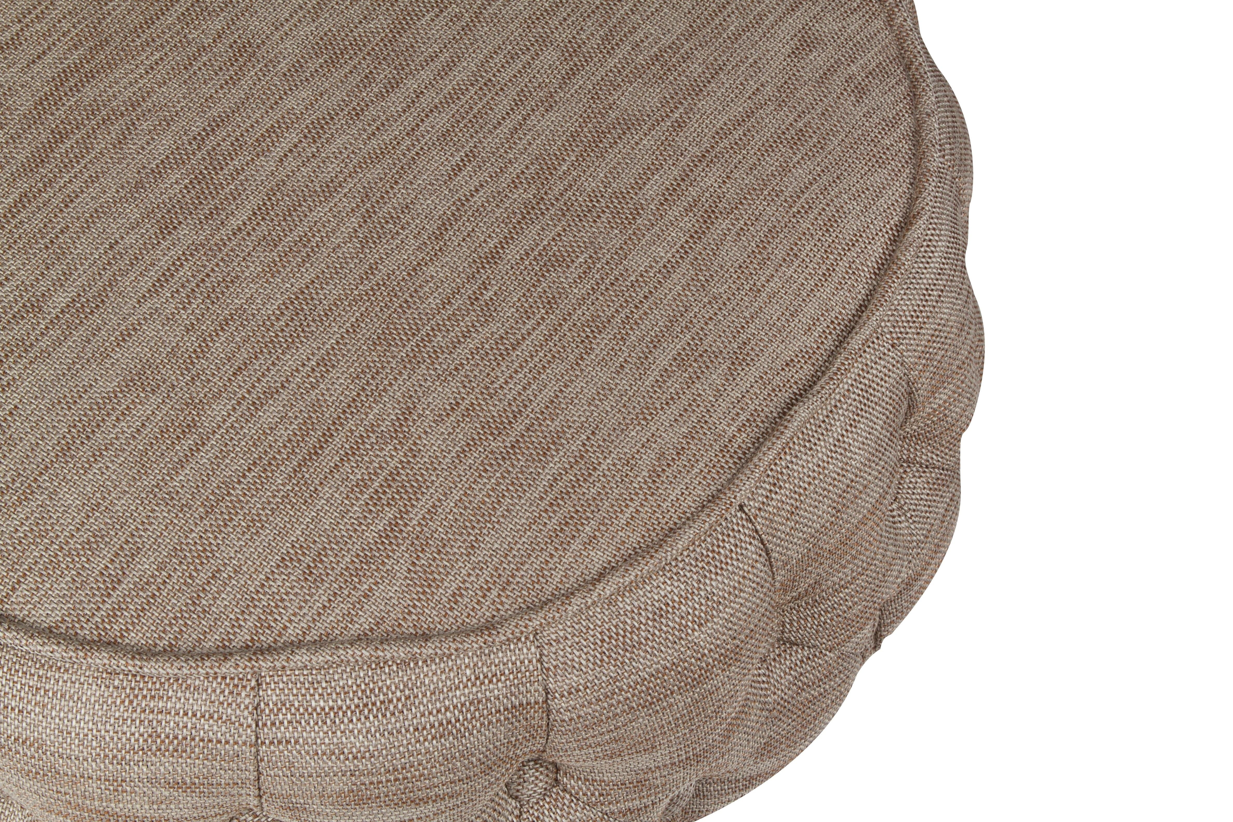 Pouf in tessuto Santa Clara Cappuccino (2)