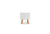 Pouf in tessuto Silindir Crema (4)
