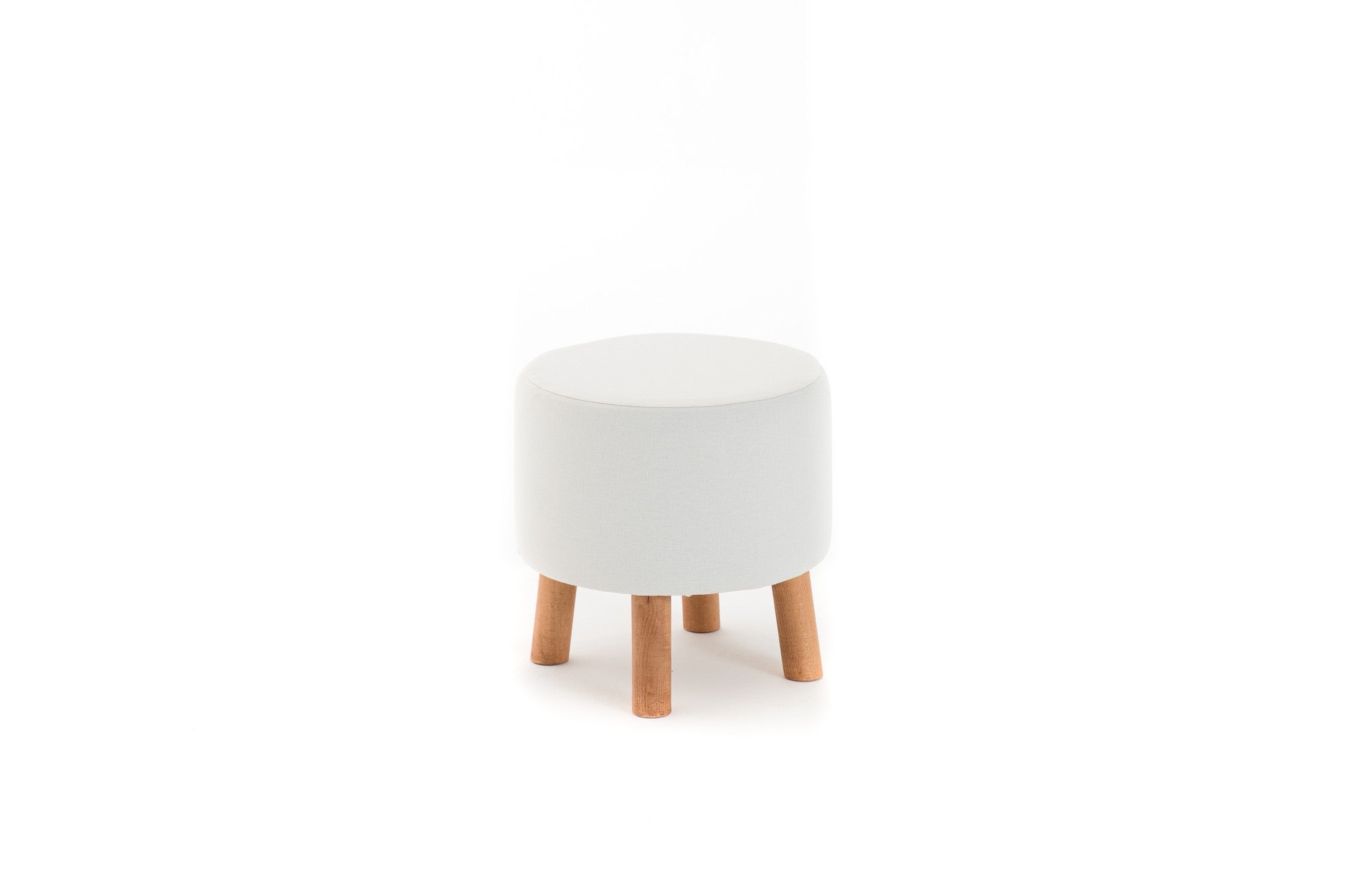 Pouf in tessuto Silindir Crema (5)