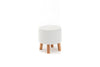 Pouf in tessuto Silindir Crema (5)