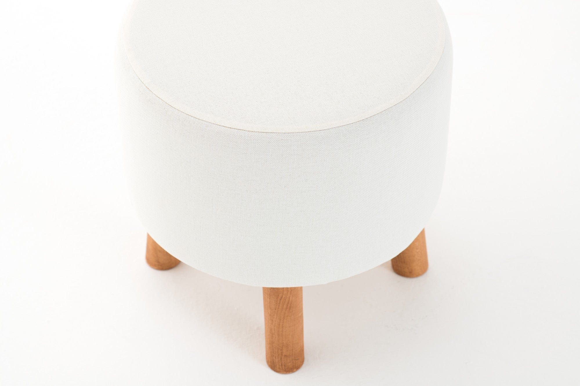 Pouf in tessuto Silindir Crema (6)