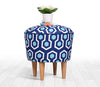Pouf in tessuto Sky Patch II Blu