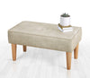 Pouf in tessuto Square Crema