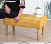 Pouf in tessuto Square Giallo (2)