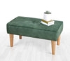 Pouf in tessuto Square Verde