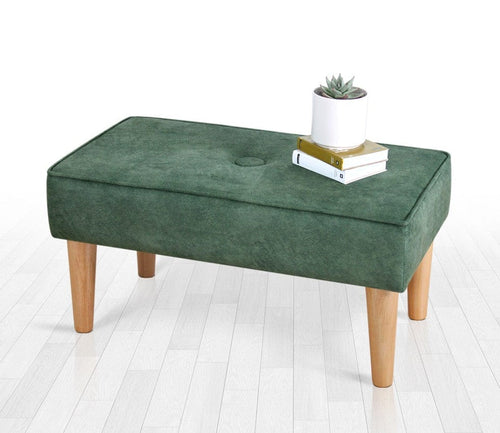 Pouf in tessuto Square Verde