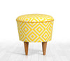 Pouf in tessuto Sun Giallo (2)