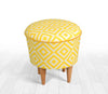 Pouf in tessuto Sun Giallo (3)