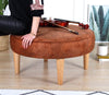 Pouf in tessuto Sunset Arancia (2)