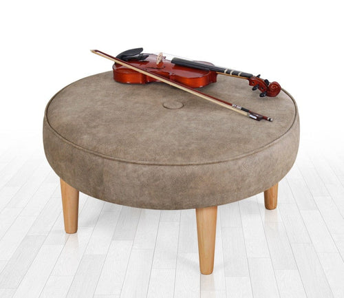Pouf in tessuto Sunset Cappuccino