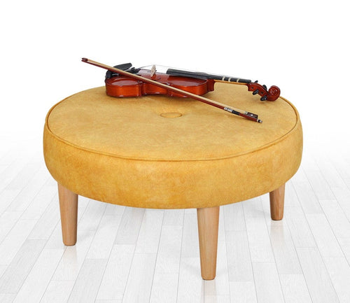 Pouf in tessuto Sunset Giallo