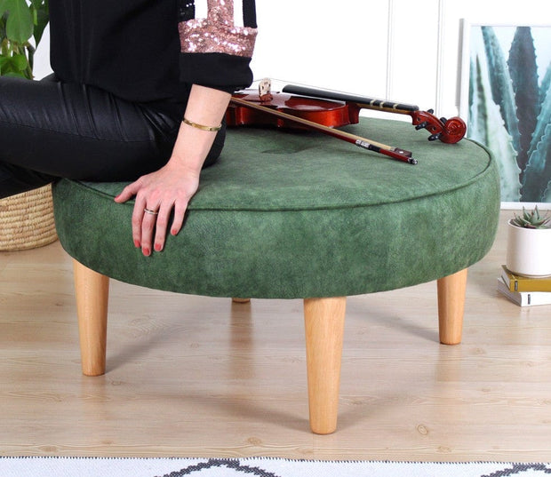 Pouf in tessuto Sunset Verde (2)