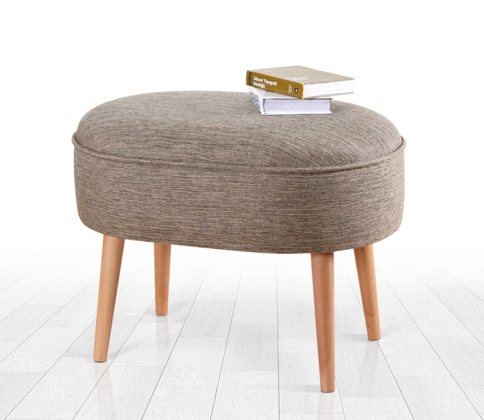 Pouf in tessuto Timoon Cappuccino