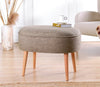 Pouf in tessuto Timoon Cappuccino (1)
