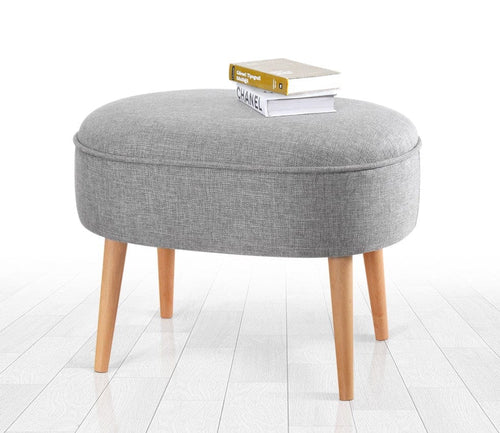 Pouf in tessuto Timoon Grigio