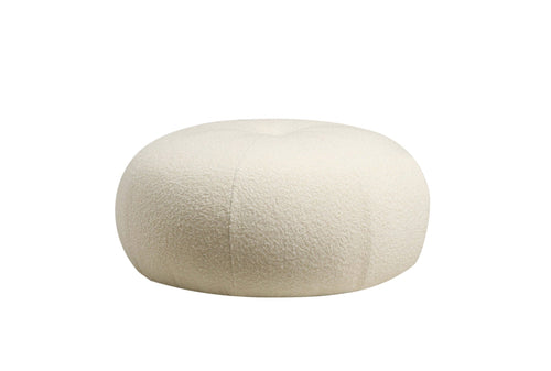 Pouf in tessuto Tina Crema (1)
