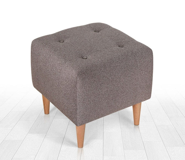 Pouf in tessuto Tomp Cappuccino