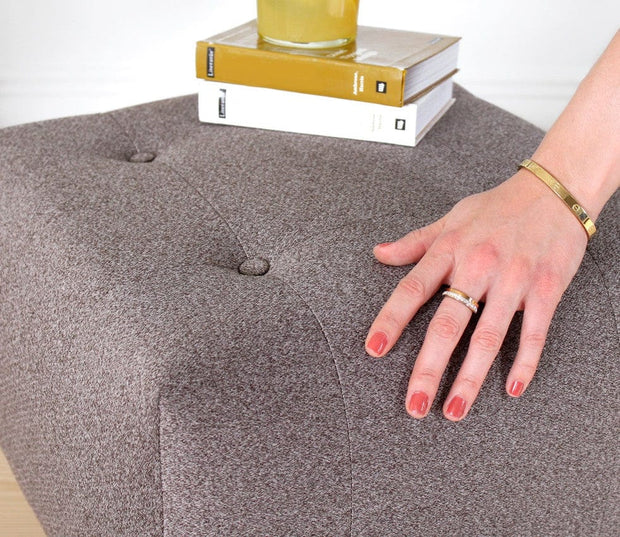 Pouf in tessuto Tomp Cappuccino (2)