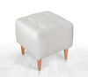 Pouf in tessuto Tomp Crema