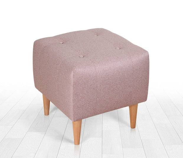 Pouf in tessuto Tomp Rosa