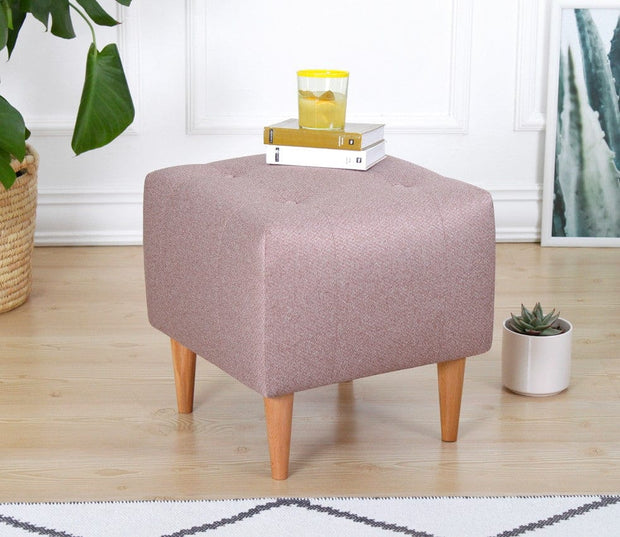 Pouf in tessuto Tomp Rosa (1)