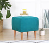 Pouf in tessuto Tomp Turchese (1)