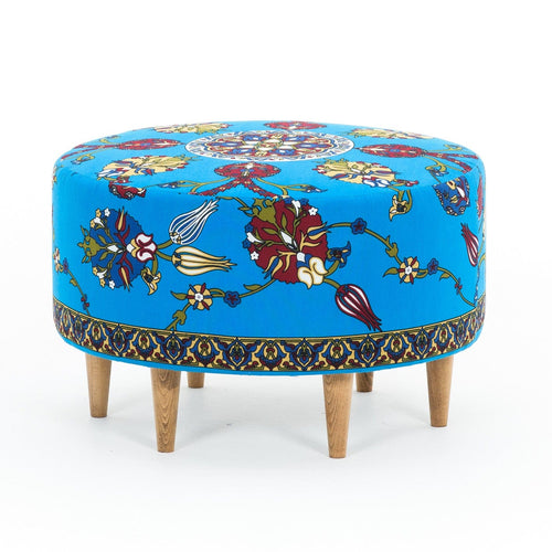 Pouf in tessuto Torino Multicolore