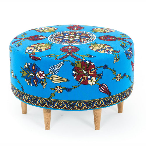 Pouf in tessuto Torino Multicolore (1)