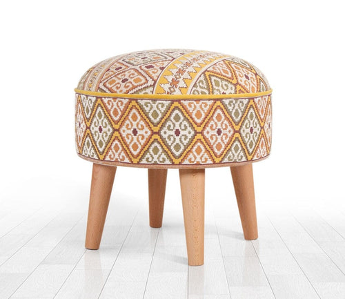 Pouf in tessuto Ulag Patch I Giallo