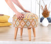 Pouf in tessuto Ulag Patch I Giallo (2)