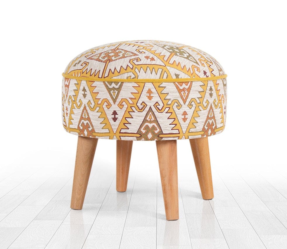 Pouf in tessuto Ulag Patch II Giallo