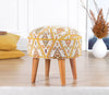 Pouf in tessuto Ulag Patch II Giallo (1)