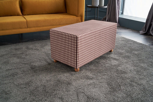 Pouf in tessuto Vera Rectangle Multicolore (1)