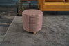 Pouf in tessuto Vera Round Multicolore
