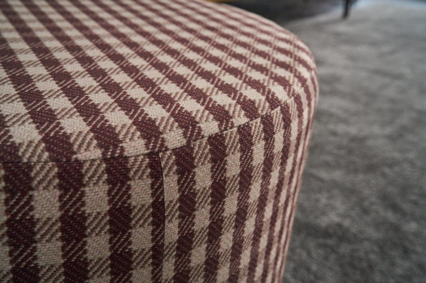 Pouf in tessuto Vera Round Multicolore (3)