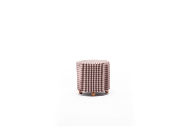 Pouf in tessuto Vera Round Multicolore (5)