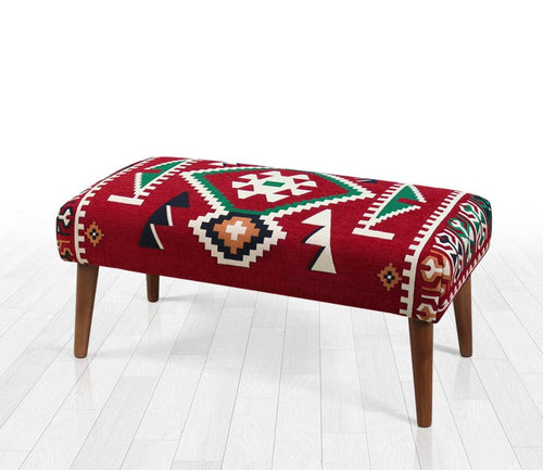 Pouf in tessuto Vezir Patch I Multicolore