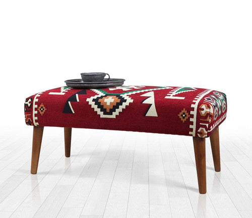 Pouf in tessuto Vezir Patch I Multicolore (1)