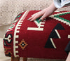 Pouf in tessuto Vezir Patch I Multicolore (6)