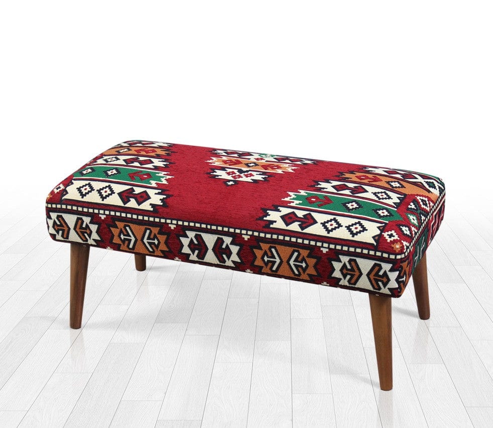 Pouf in tessuto Vezir Patch II Multicolore