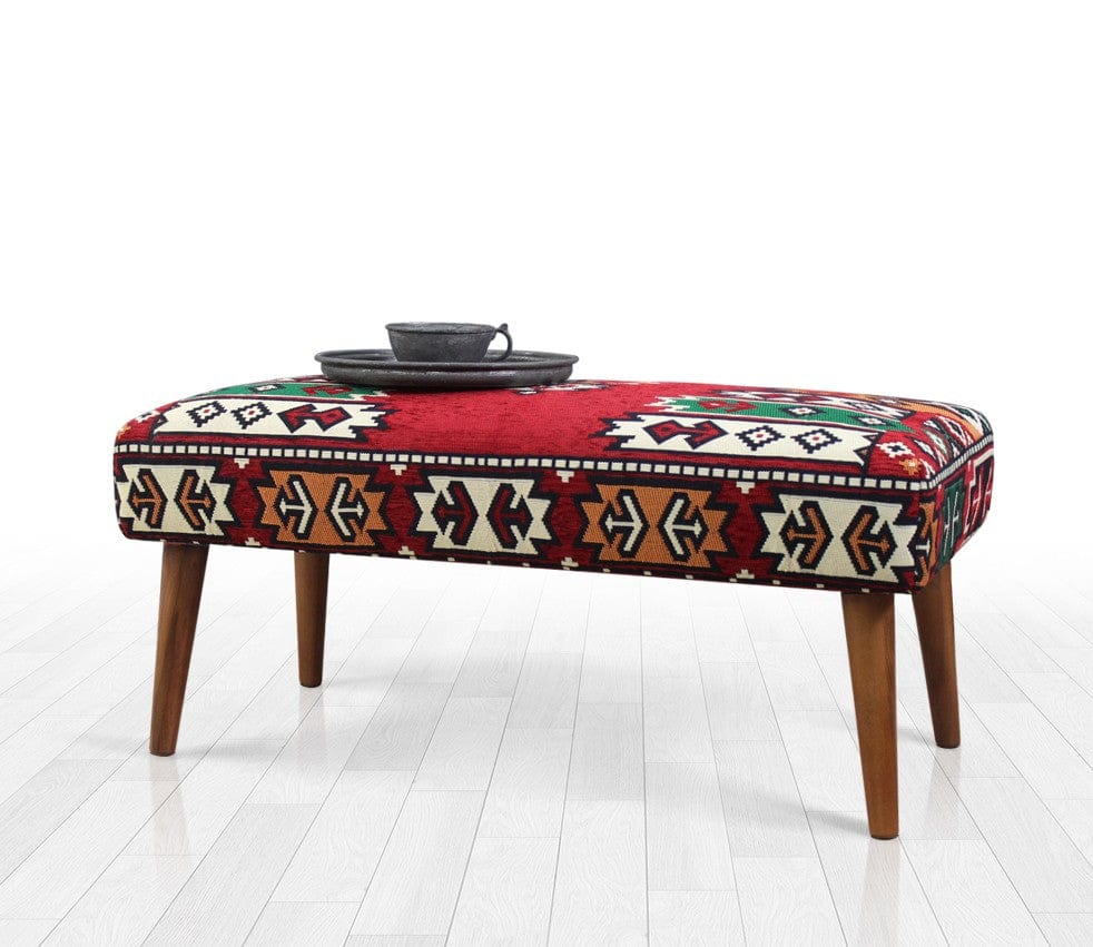 Pouf in tessuto Vezir Patch II Multicolore (2)