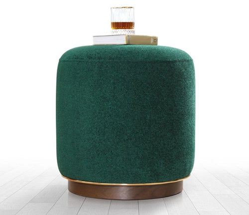 Pouf in tessuto Zeone Verde