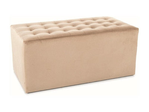 Signal Pouf in velluto Lori 2 Beige